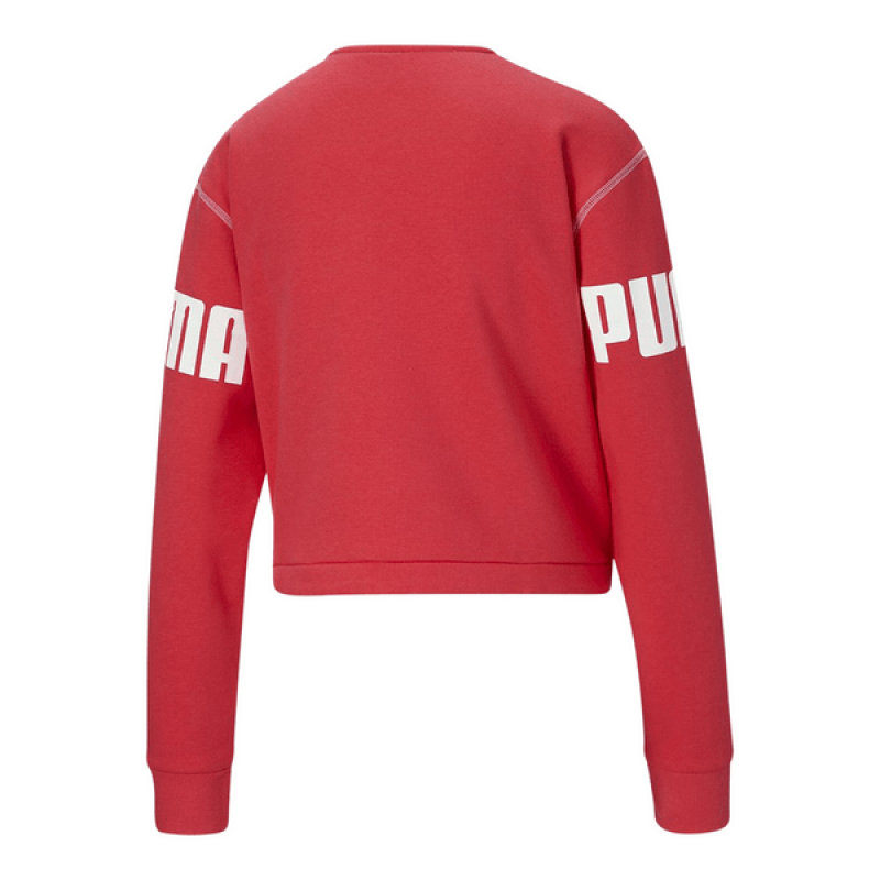 Moletom Puma Power Half-Zip Rosa